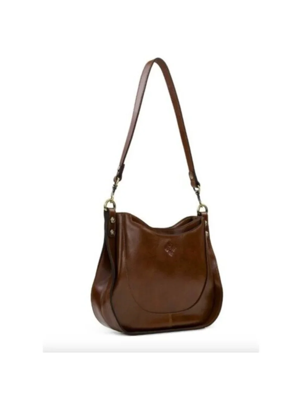 Patricia Nash Caletta Hobo Crossbody Bag Distessed VTG Leather Cognac - Picture 5 of 14